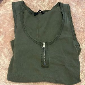 Allsaints Zip Up Bodysuit